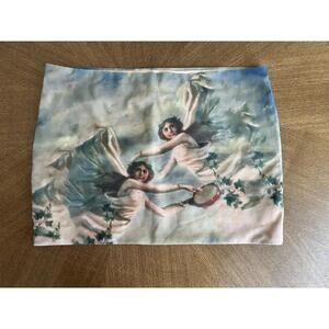 EDIKTED Halo Mini Skirt Women Sz XL Low Rise Angel Cherub Party Y2K